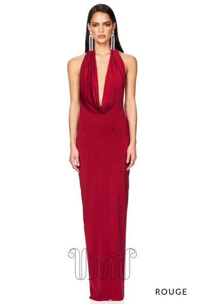 Nookie Element Gown in Rouge / Reds