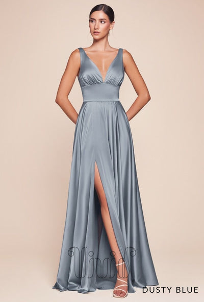 Vivid Core Fleur Gown in Dusty Blue / Blues