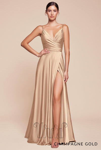 Vivid Core Laguna Gown in Champagne Gold / Golds