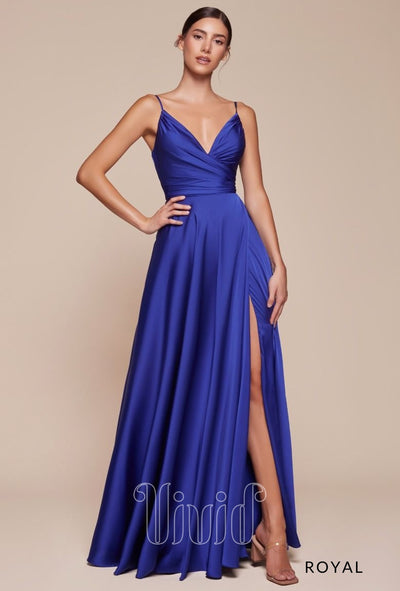 Vivid Core Laguna Gown in Royal / Blues