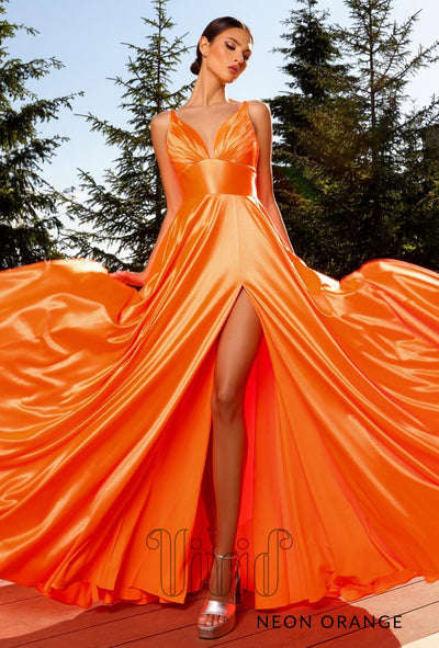 Nicoletta Peyton Gown NC2052 in Neon Orange / Oranges/Corals